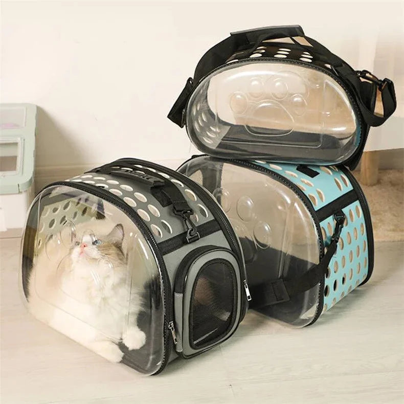 Cat Carrier Bag Outdoor Pet Shoulder bag Pet Dogs Cats Portable Breathable Collapsible Travel Cat Carrier Bag small dog