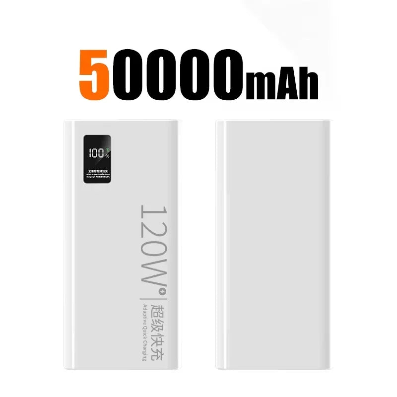 Lenovo Original 500000mAh Powerbank External Spare Battery Portable Charger For Xiaomi iPhone Super Fast Charging PowerBank