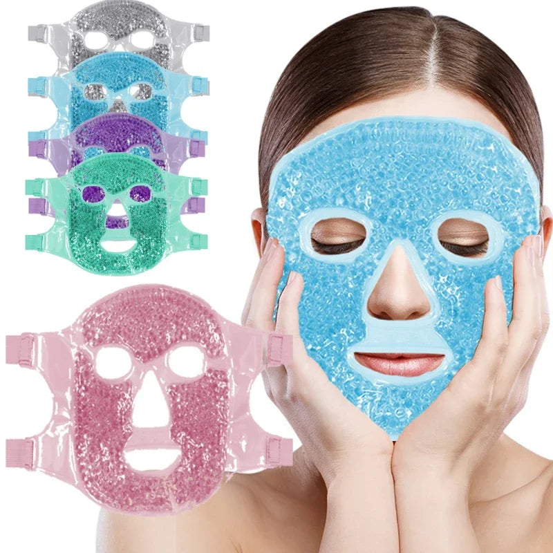 Ice Mask Face Eyes Cold Hot Compress Beauty Mask Reuse Facial Cooling Eliminate Edema Relieve Fatigue Face Massage Beauty Tools