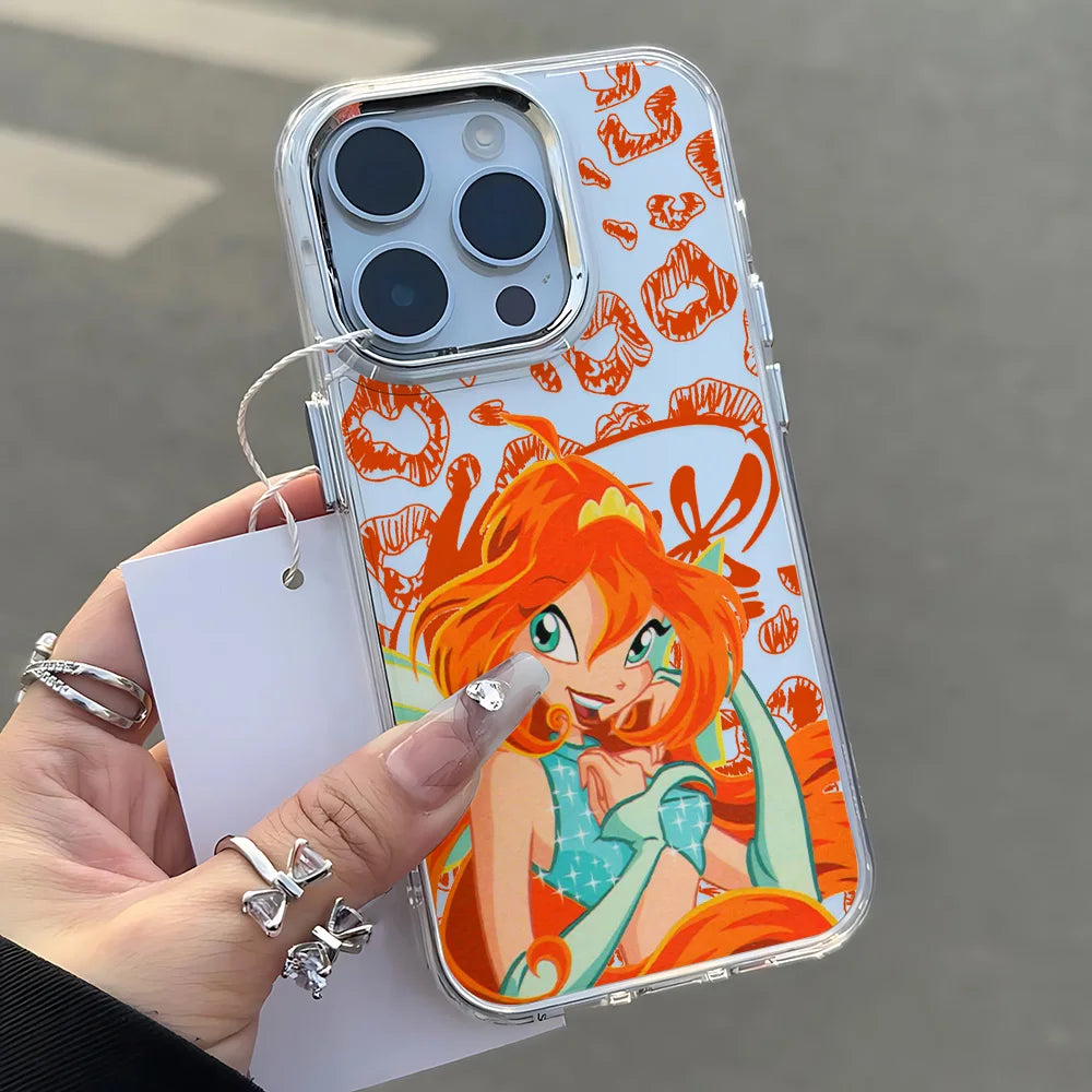 W-Winx C-Club Phone Case for IPhone 17 16e 16 15 14 13 12 11 Mini Pro Max X XR XSMAX 8 7 Air Plus Transparent Soft Cover