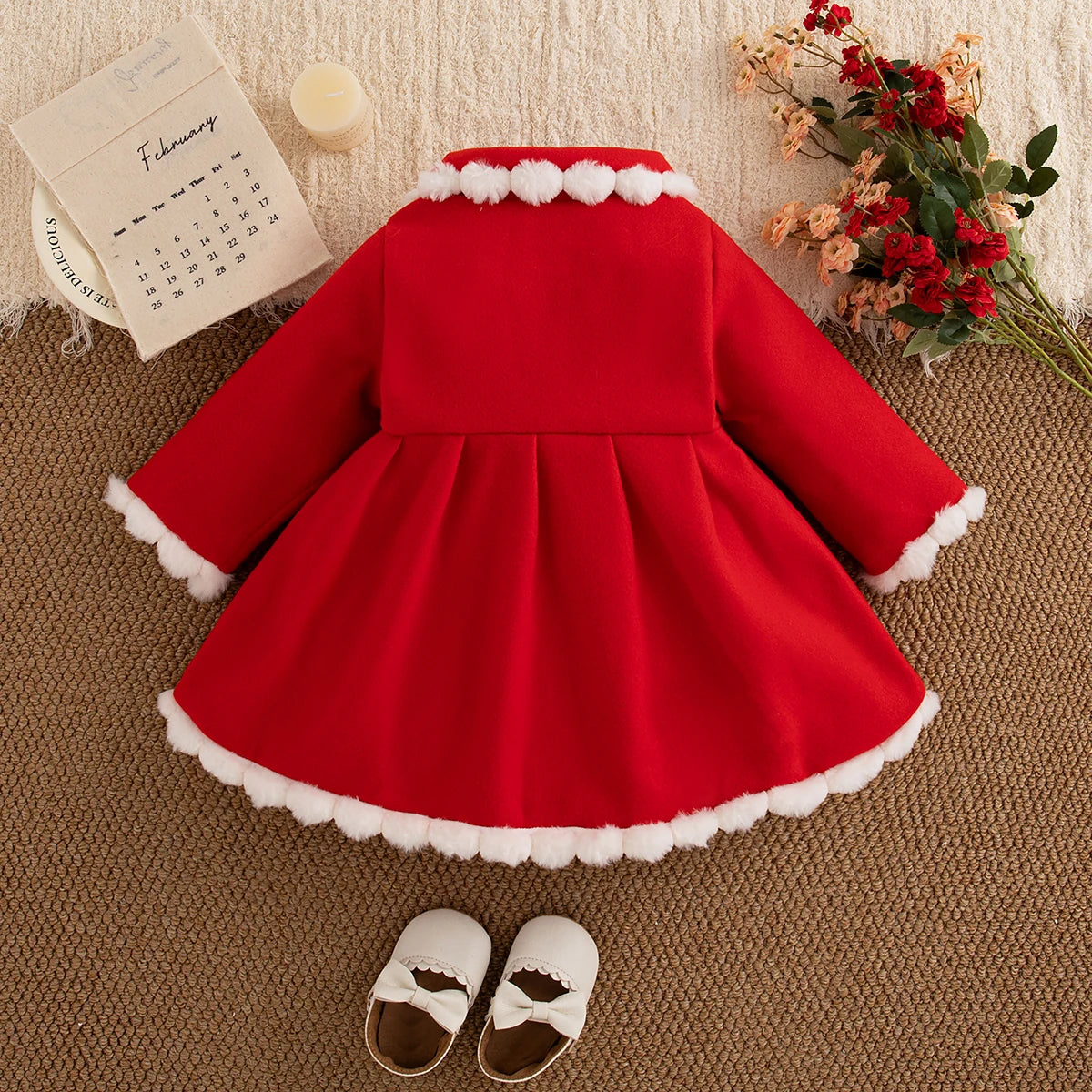 Baby Girl Dresses Summer Full Print Tulip Long Sleeve Girls Dresses Cute Cartoon Girl Princess Dresses Baby Girl Clothes