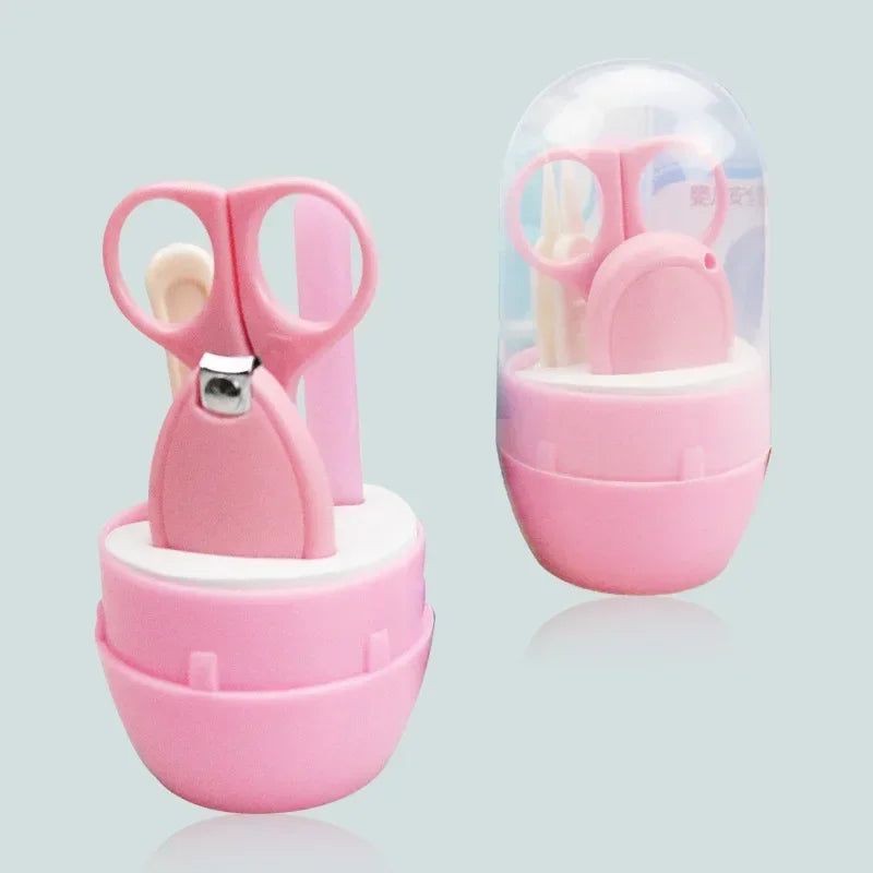 Safe Portable  Nail Clipper Trimmer Tweezer with Box Children Manicure Kit Newborn Baby Nail Scissor Baby Nail Care Tool Kid