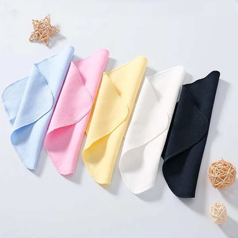 Unisex Baby Clothing Set with Jumpsuit Hat Bib Gloves Towel 5-Piece Solid Color Cotton Collection for Newborns to 6 Months