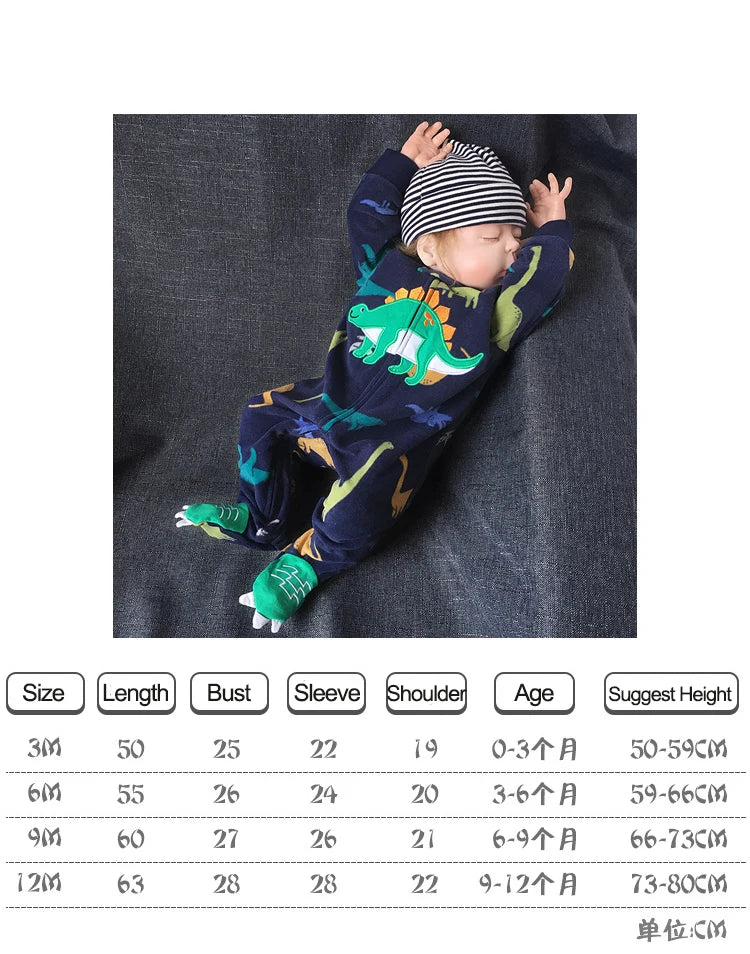 New Hot Polar Fleece Pajamas Baby Winter Romper Cover All Jumpsuits Newborn Boys Clothing Little Girl Fall Clothes Toddler 0-12M