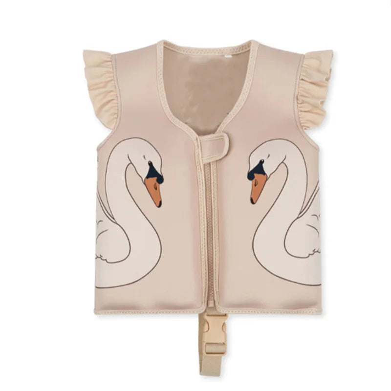 Baby Swimwear Sunscreen Swimsuit for Girls Swimming Summer Clothes Baby Vest Buoyancy Swim Accessories One-piece Beach Swimwear