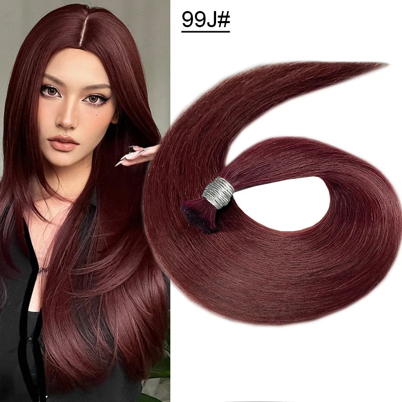 Human Hair Bulk No Weft Virgin Remy Hair Vietnamese Hair Straight Hair Bulk Real Natural Hair No Weft For Braiding Wholesale