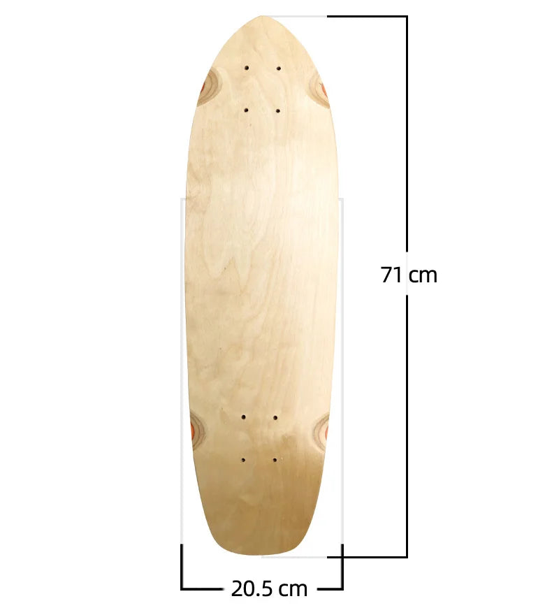 28/30/31/33/36 Inch Skate Board Smooth Maple DIY Skateboard Longboard Blank Land Surfboard Deck Short Board For Outdoor Sports
