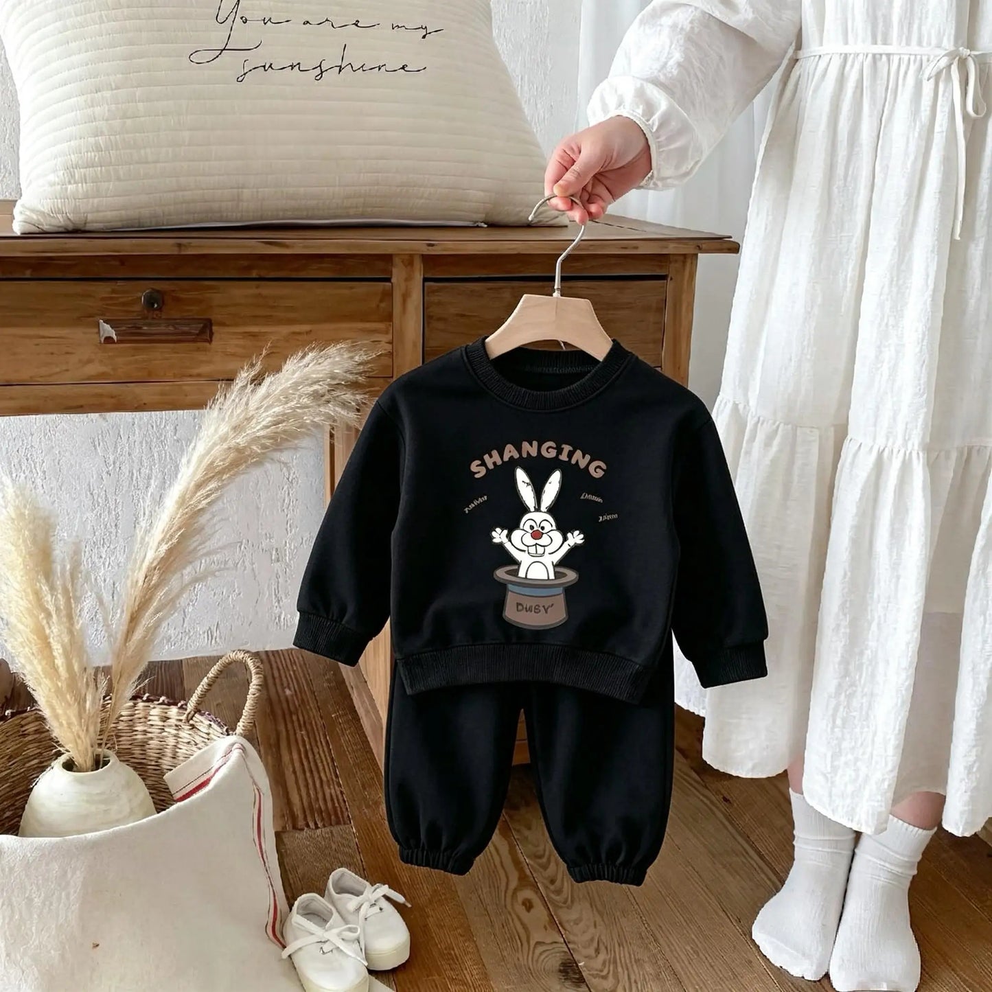 6m-6y Toddler Costume Suit Autumn Long Sleeve Casual Tracksuits Kids Sweatshirt + Pants Two Piece Set Cartoon Outfits Children's