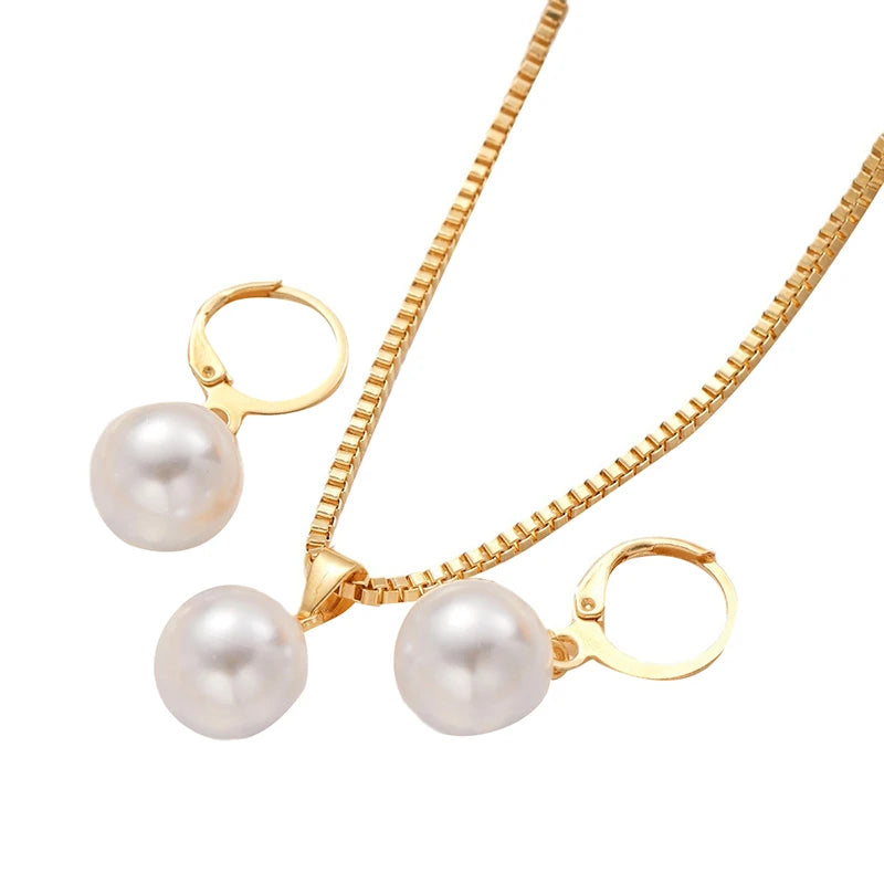 3 Pcs Jewelry Set Of Earring Pendant Necklace For Women Exquisite Fashion Wedding Gift