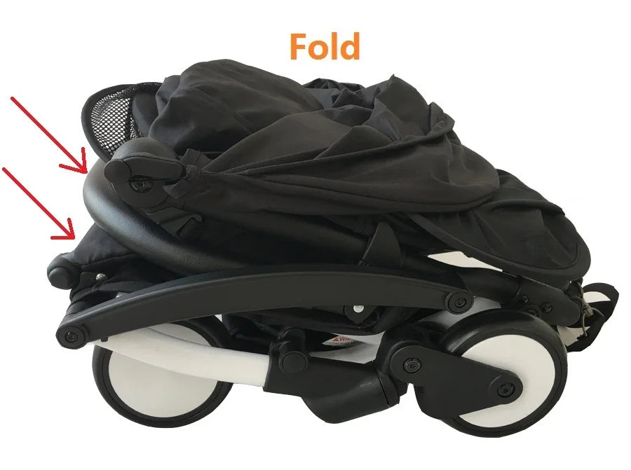 MomTan® Baby Stroller Accessories Armrest PU Leather Bumper Bar Handrail Extend Footboard Compatible with Babyzen YOYO 2 YOYO 3