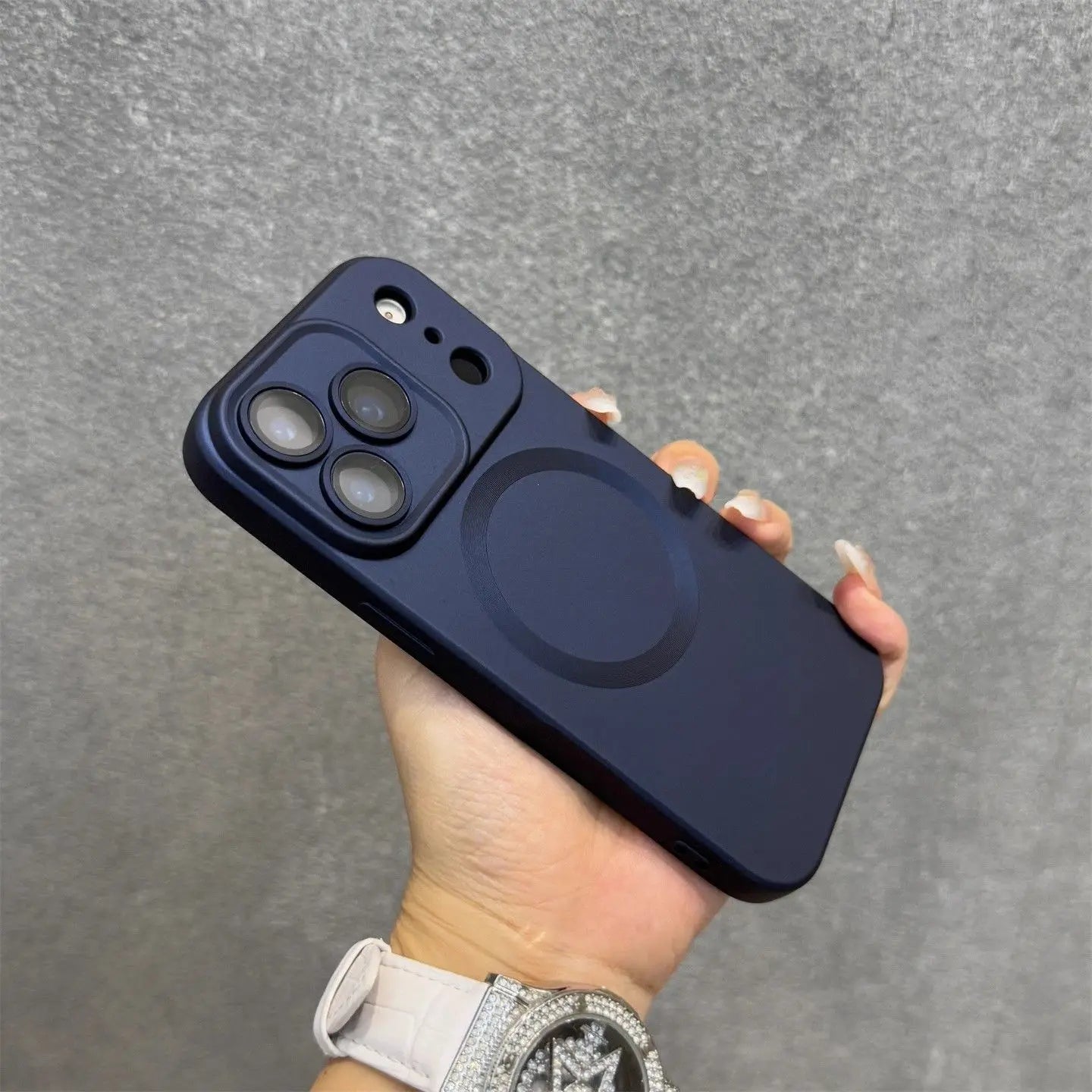Luxury Electroplated Matte Metallic Color Magnetic Phone Case For iPhone 17 16 15 14 13 12 11 Pro Max Shockproof Soft Back Cover