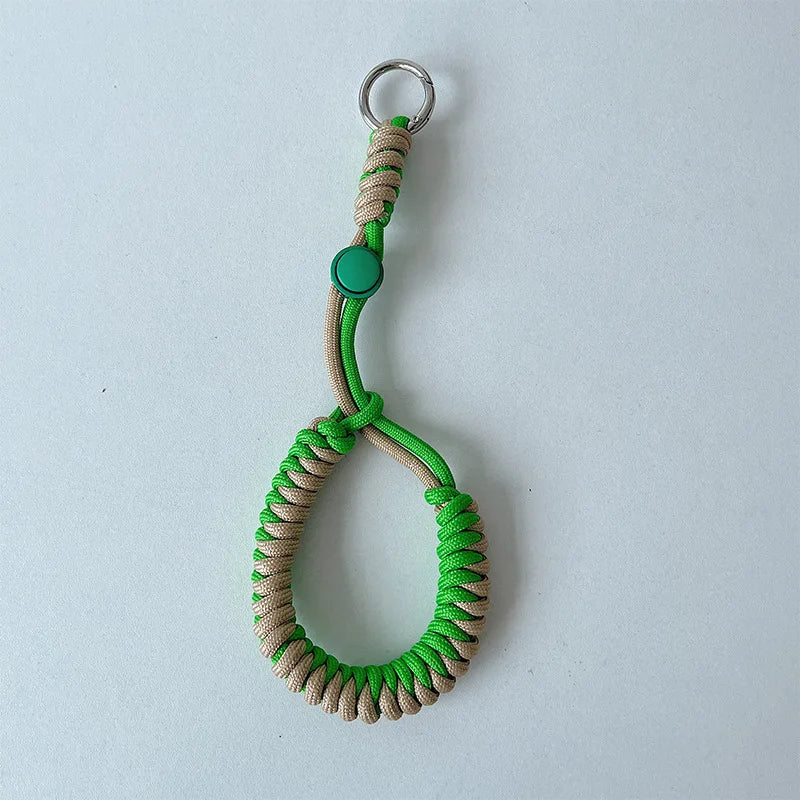 Short Mobile Phone Lanyard Anti-Loss Wrist Strap Hand-Woven Keychain Car Pendant Bag Pendant Wristband