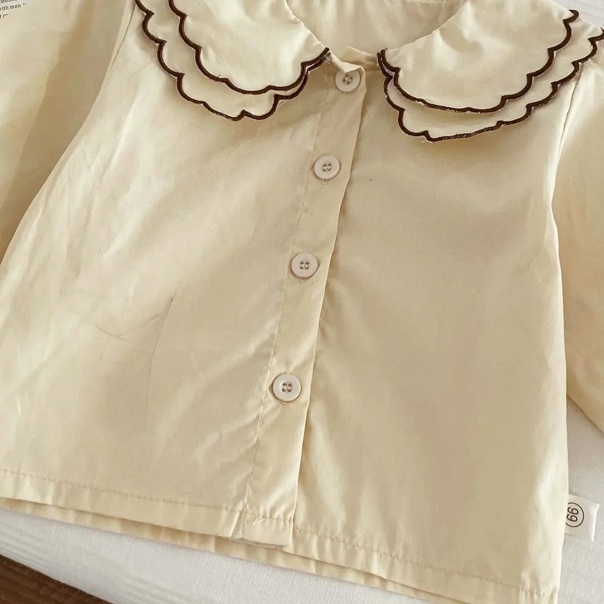 8761 Baby Clothing Set Spring 2024 New Girl's Suit Sleeveless Suspenders Skirt Short+Doll Collar Shirt Sweet Two Piece Suit