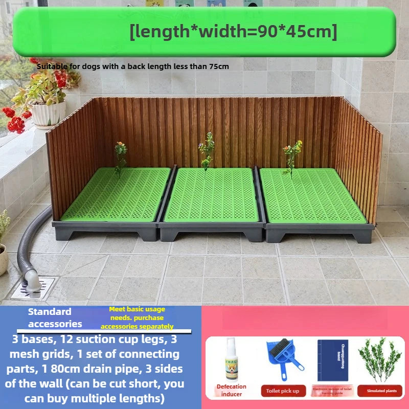 Pet Toilet with Baffle Flushing Water Directly Discharged Sewer Pet Cleaning Products Accessories Cats Dogs Rabbits Toilet