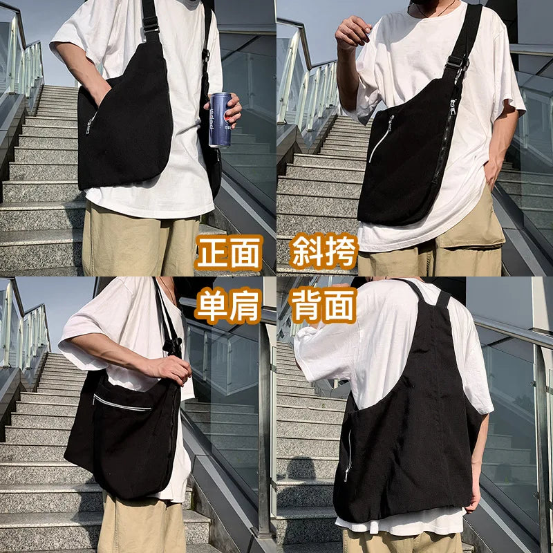 Multifunctional Cargo Vest Chest Bag Men Women Street Hip Hop Backpack Multi-purpose Wearable Crossbody Bags