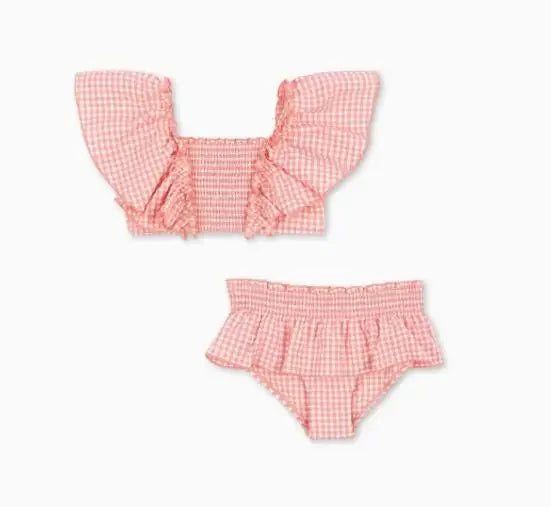 Kids Swimwear for Girls KS Brand New Summer Baby Swimsuit Cute Cherry Kids Outfit Set Holiday Beach Bikini Children Clothing