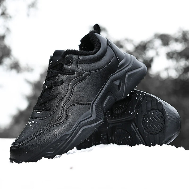 Winter Men Casual Shoes Breathable Warm Walking Sneakers Outdoor Lightweight Male Sport Shoes Lace-up Mens No-slip Running Shoes