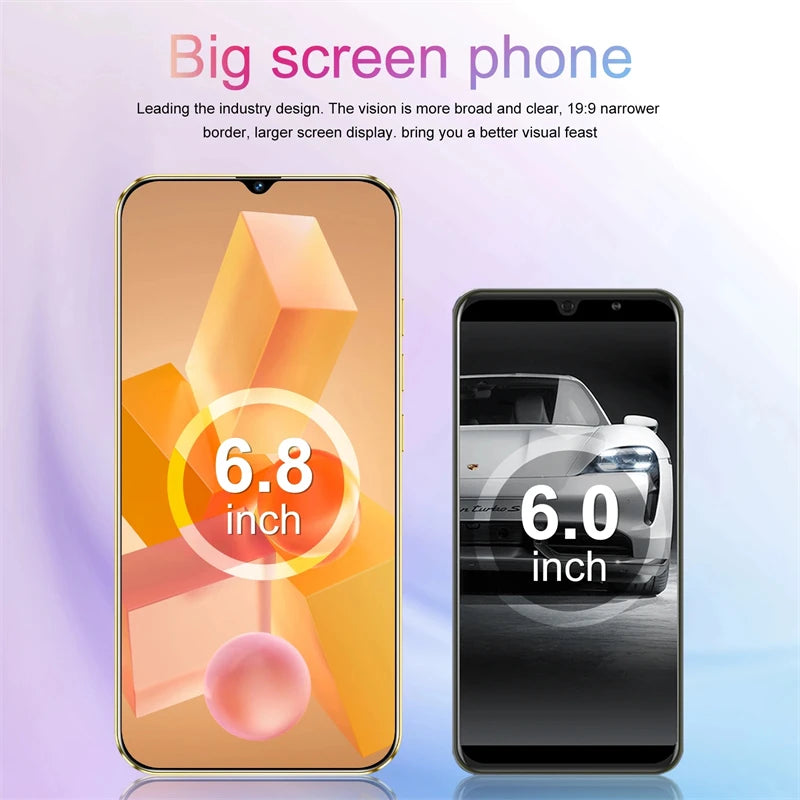 HOT 2026 NEW Original For 40 Pro Brand New 6.8 inch Full Screen Smartphone 4G 5G Cell Phone 6800mAh Mobile Phones Global Vers
