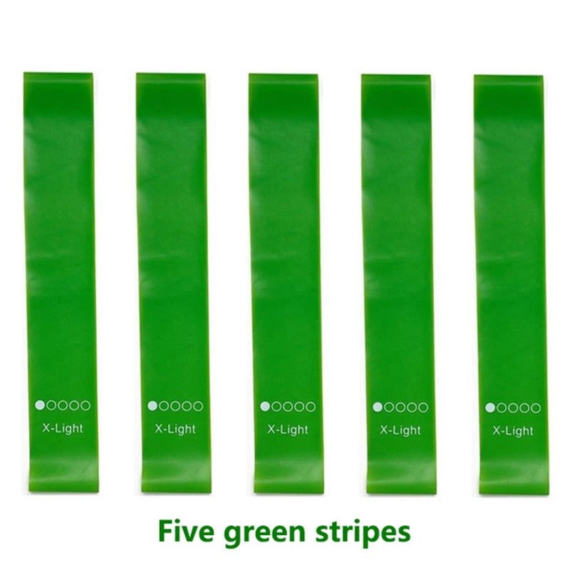 TPE Resistance Bands Fitness Set 5pcs Rubber Loop Band Strength Training Workout Expander Yoga Gym Equipment Elastic Rubber Loop