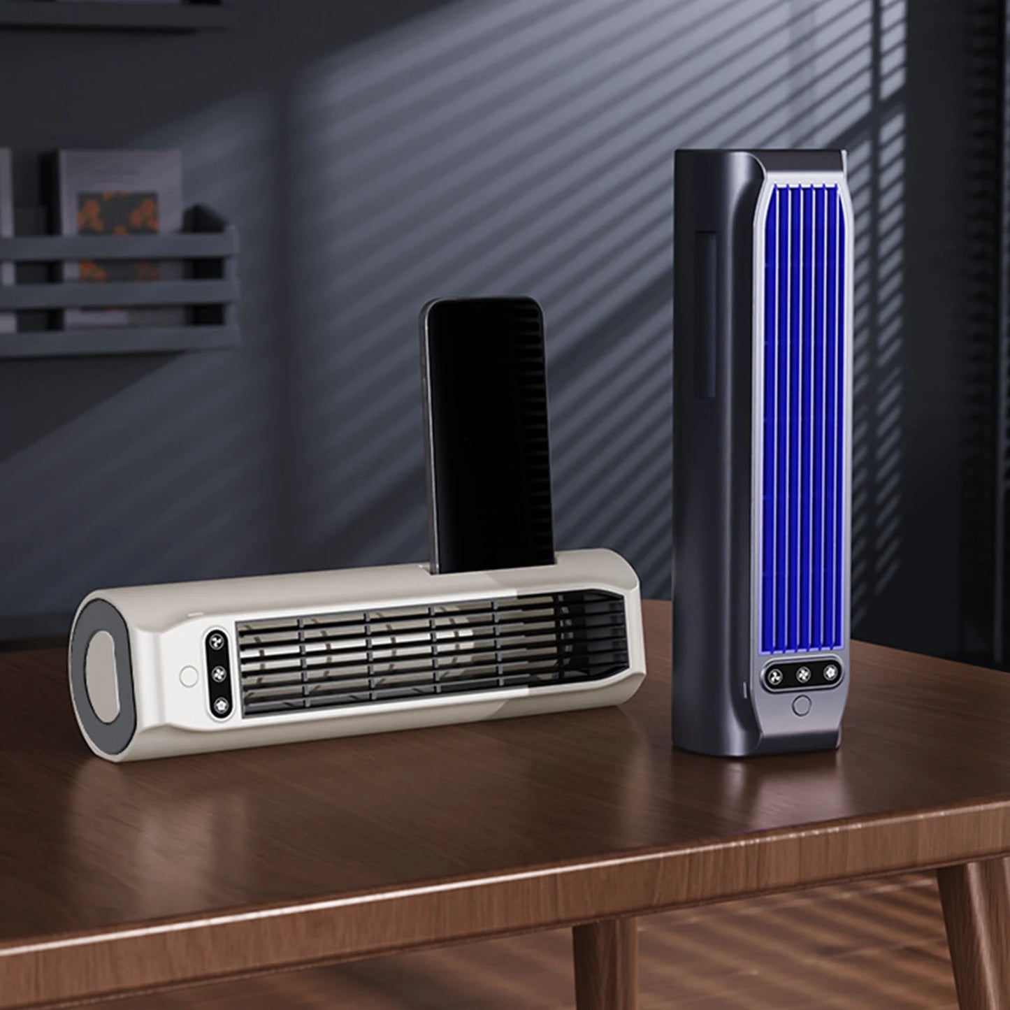 Personal Air Cooler USB Rechargeable Wall Mounted Fans Multi-Use Adjustable Speed Fan for Bedroom Office Home Car Camping