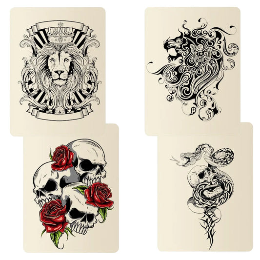 3/5/10/15Pcs LASTJUDG Tattoo Practice Skin Silicone Double Fake Tattoo Skin Hot Tattoo Beginner Practice Synthetic Leather