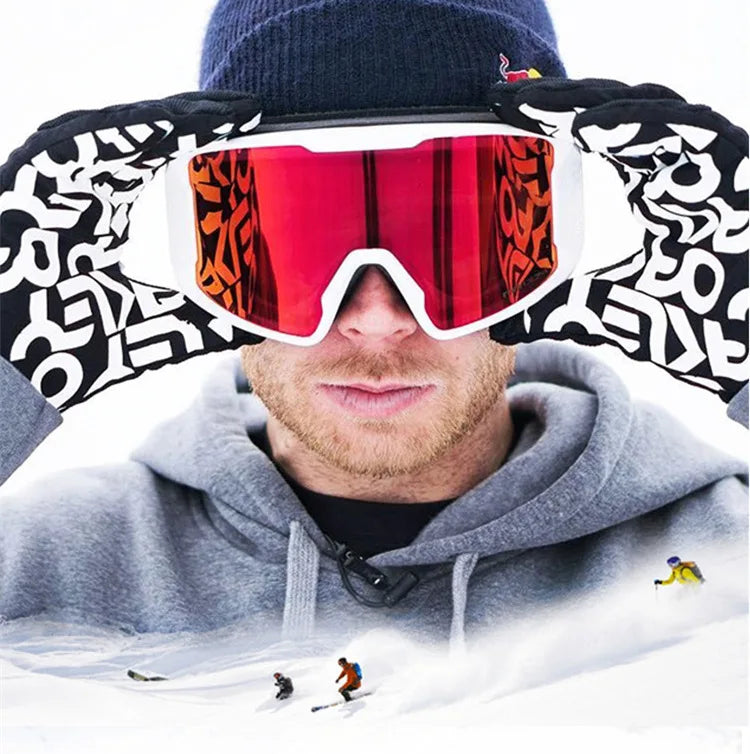 Ski Goggles Double Lens Layers Anti-Fog Big Ski Mask Glasses Skiing Men Snow Snowboard Goggles Winter Eyewear Gafas De Nieve