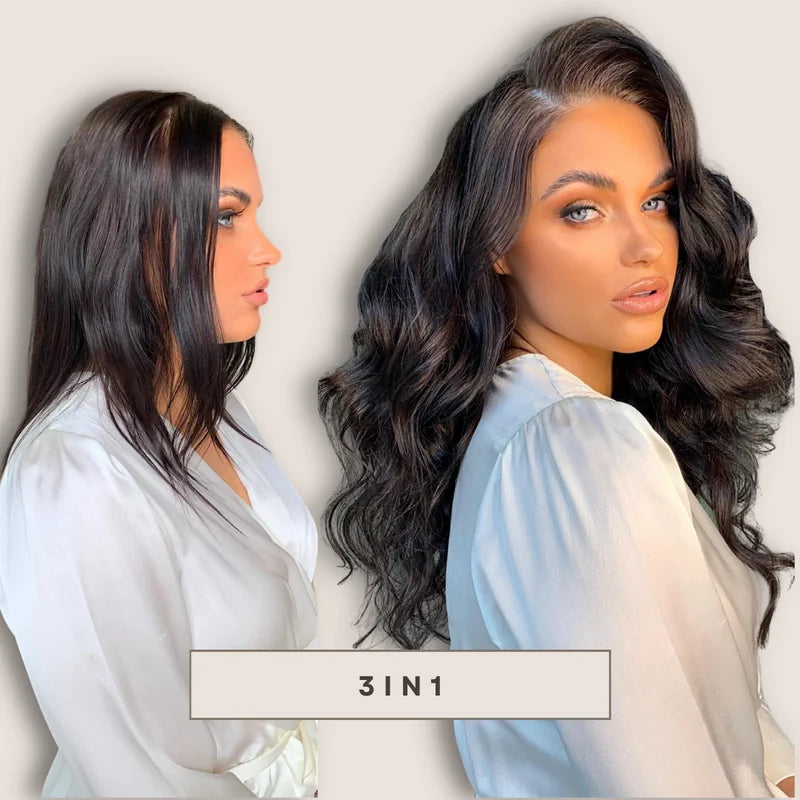 Natural Hair Topper Human Hair Accessories For Women Straight Hair Clips Wigs 18inch Lady Hairpieces Machine Made Base Toppers