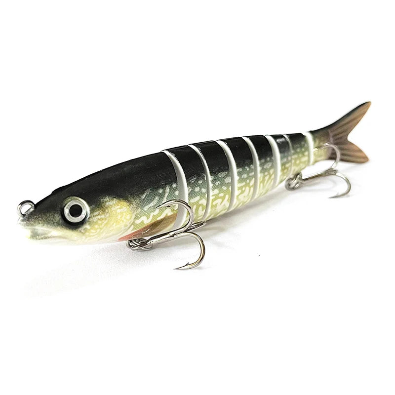 Fishing Lure Multi-Joint Fish Fishing Kit Slow Sinking Realistic Hard Lure Swimbait Freshwater and Saltwater for Bass Trout Lure