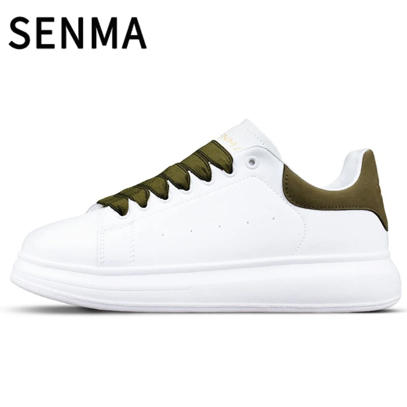 SENMA Luxury Design Sneakers For Men 2025 White Board-shoe Soft Women Walking Shoes Running Shoes Couples Sneakers Tennis shoes