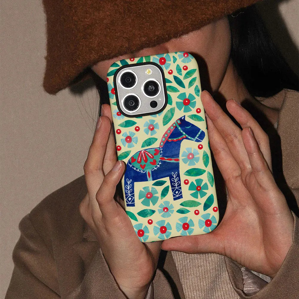 Ins Design Line Animal Patterns Phone Case for iPhone 17 16e 16 15 14 13 12 11 8 Air Pro Max Plus Luxury Double-layer Back Cover