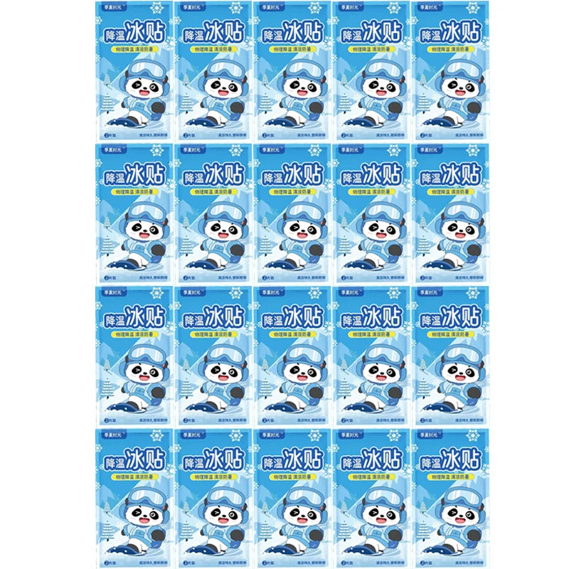 Summer heat dissipation and cooling multi-functional ice patches, adult cooling gel patches relieve fever, pain and discomfort