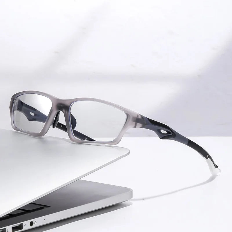 1pc Men TR90 Bifocal Anti Blue Light Reading Glasses Photochromic Presbyopic Sports Glasses for Outdoor Fishing Daily Use