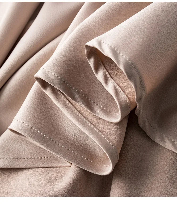 Silk V-neck Slim-fit Satin Dress Sexy Strap Long Gown for Women New 2025 Spring Summer Inner Wear Dress Elegant Lady Dress