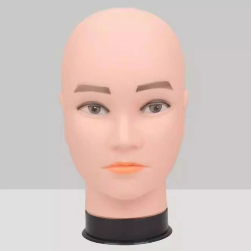 Mannequin Head Wig Stand With Adjustable Wig Tripod Stand Holder For Wigs Making Display With T Pins/Wig Cap Training Practice