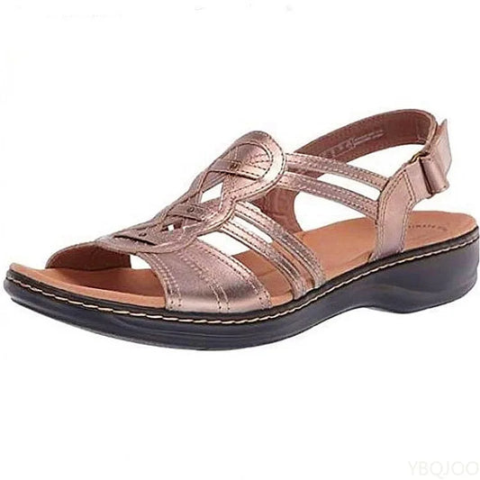 2025 new Women's Fashionable leisure Floral Sandals Wedges Outdoor Lightweight breathable Slippers Casual comfort Women'S flats