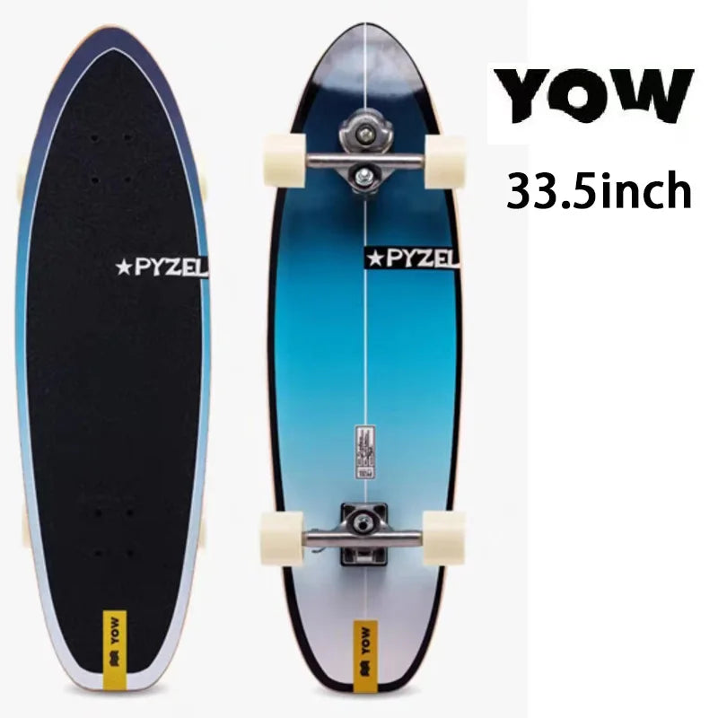 land surf YOW skateboard longboards whole kits good quality spring system branded with trucks wheels bearings and tool