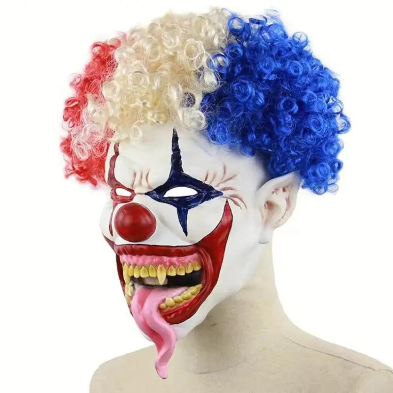 Halloween Various Clown Mask Cosplay Party Mask Latex Masks Helmet NPC Funny Prank Scare Headgear Bar Party Costume Props Mask