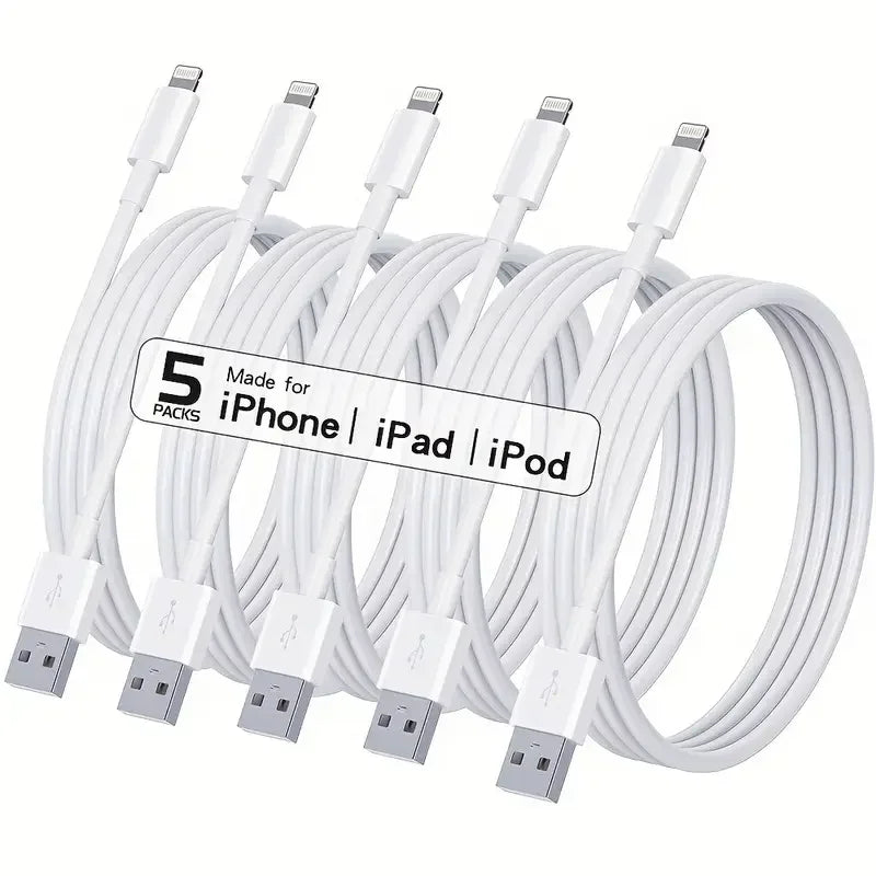 LAIHONEN 3PCS 5PCS MFi Certified USB-A to Lightning Cable, Fast Charging Cord Compatible with iPhone 14-6 Plus SE iPad