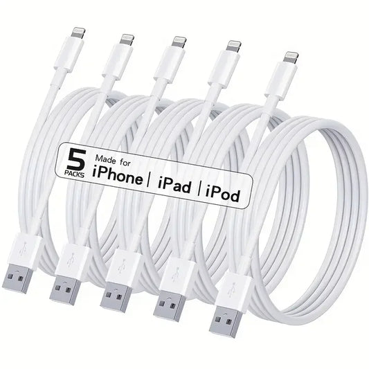 LAIHONEN 3PCS 5PCS MFi Certified USB-A to Lightning Cable, Fast Charging Cord Compatible with iPhone 14-6 Plus SE iPad