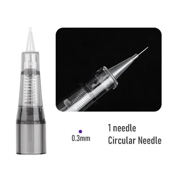 20PC Tattoo Needles Microblading Cartridge  Disposable Safety Sterilized For Micropigmentation Eyebrow Tattoo Accessori