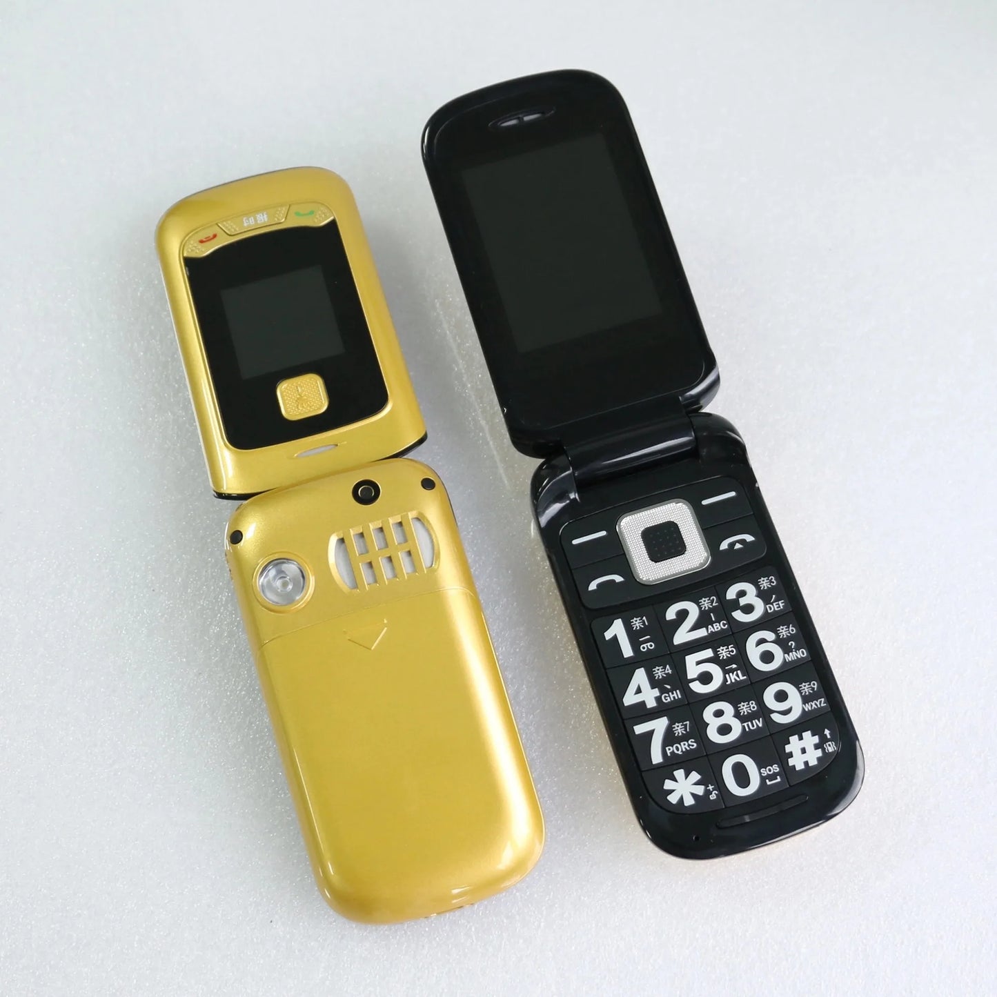 Affordable Retro Flip Cute Phone SOS Dial Speed Dial Big Button Dual Screen Loud Speaker Long Battery Clamshell Mini Size Mobile