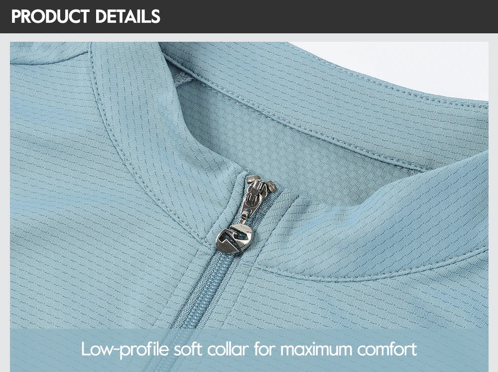 RION Men Cycling Jerseys Long Sleeves MTB Jersey Bike Shirts UPF 50+ Sun Protection Pro Team Uniform Mountain Bicycle Clothing
