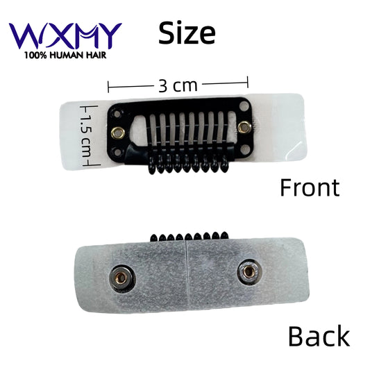 Wig Clips Snap Clips With Adhesive 10-30pieces no-sew Clips for Men Wig Toupe for Women Metal Wig Comb Clips for Hair Extensions