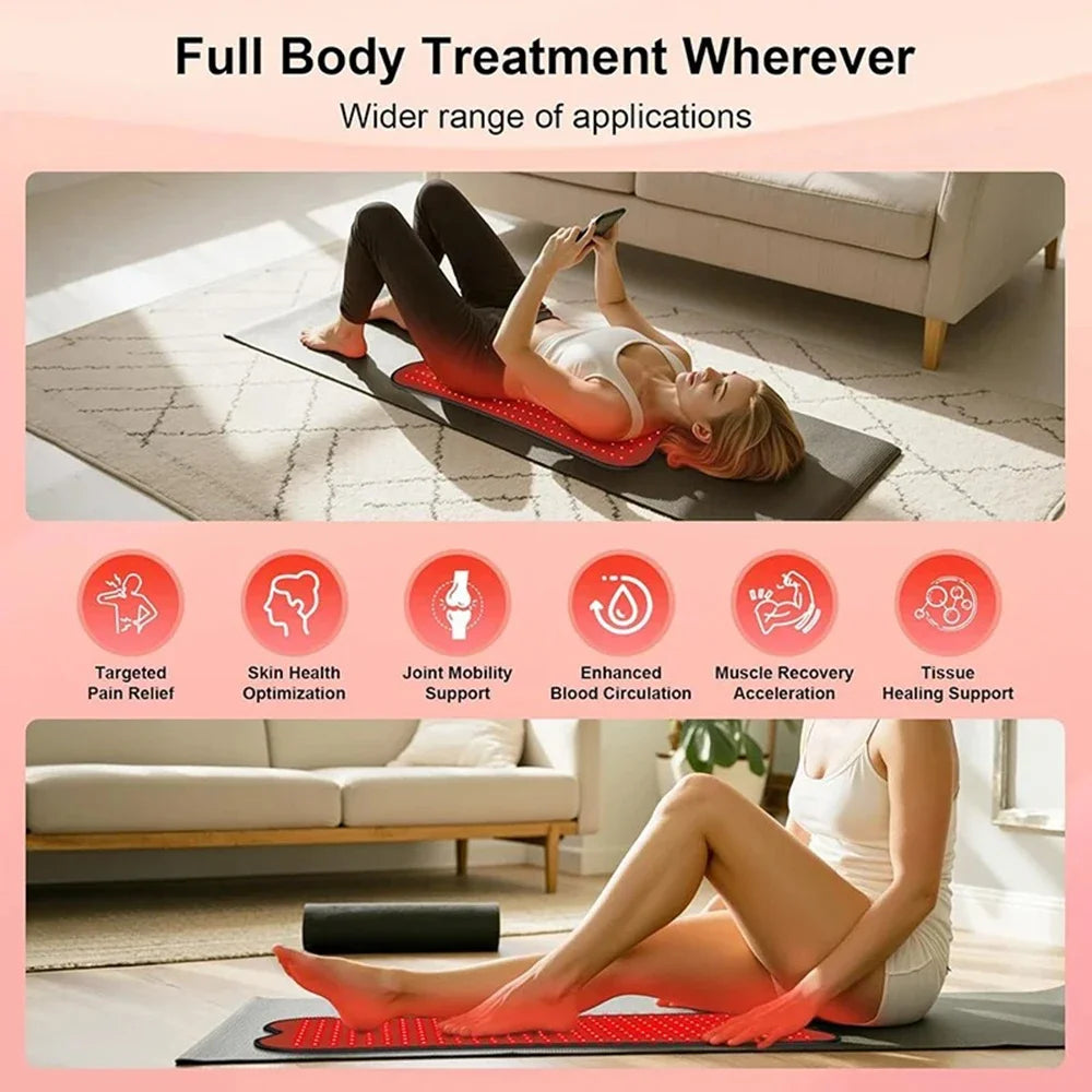 210pcs LED Bead Red Light Belt Red Infrared Light Therapy Pad LED Beauty Devices for Face and Body Back Knee Hands Feet Relief