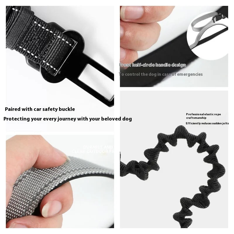 2025 NEW Cat Dog Hands-Free Leash Outdoor Sports Running Reflective Elastic Dog Walking Leash Chain Adjustable Pet Supplies