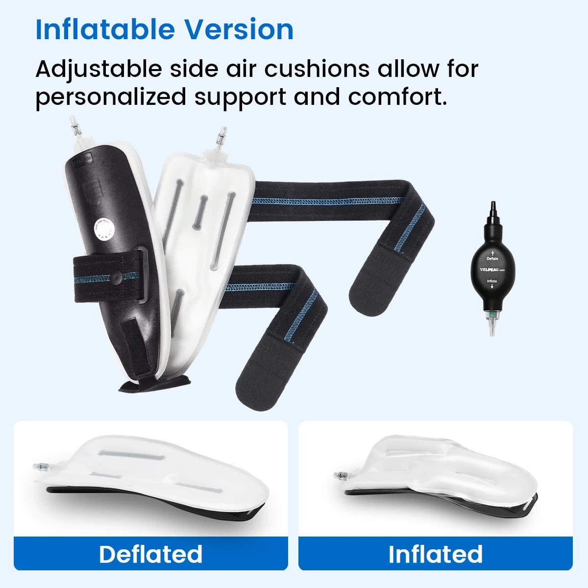 VELPEAU Ankle Brace Support for Ligament Injury and Tendonitis Surgery, Stirrup Ankle Splint Stabilizer with Foam & Gel Pad