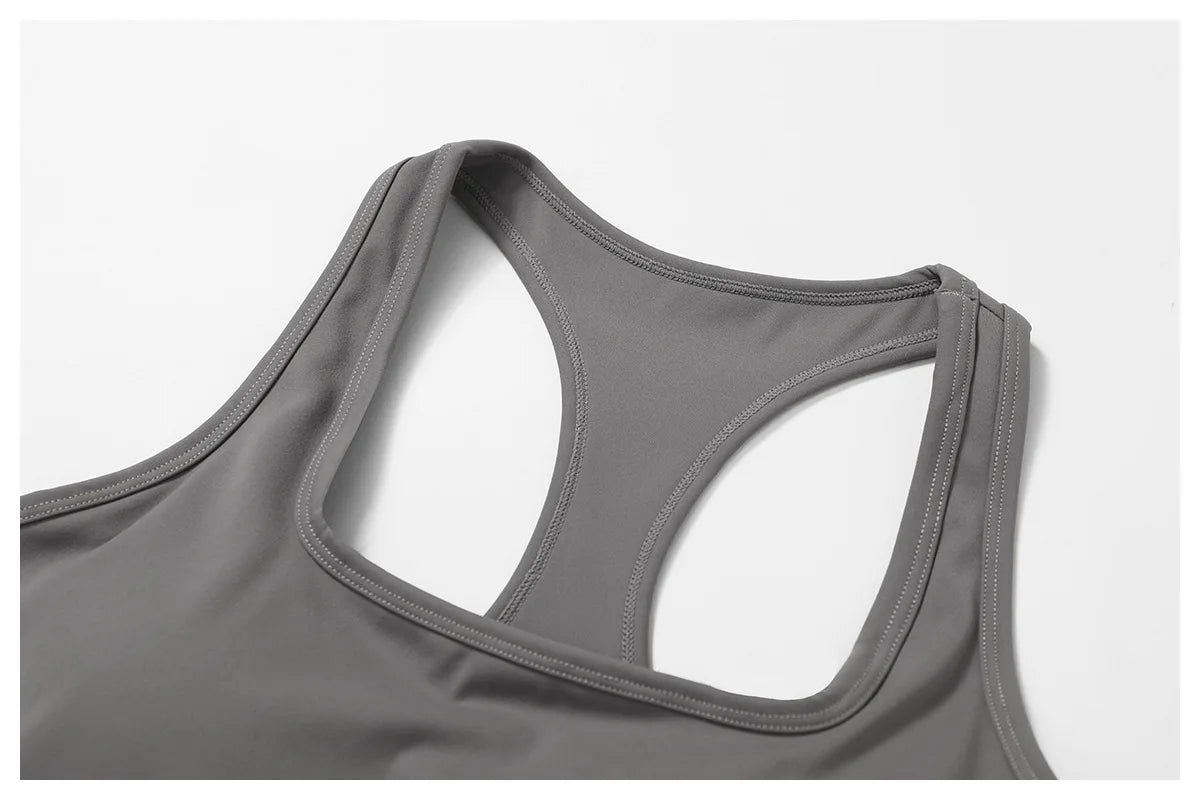 Custom LOGO women's beautiful back tight yoga set quick-drying high waist hip lift running fitness sports skirt 2-piece set