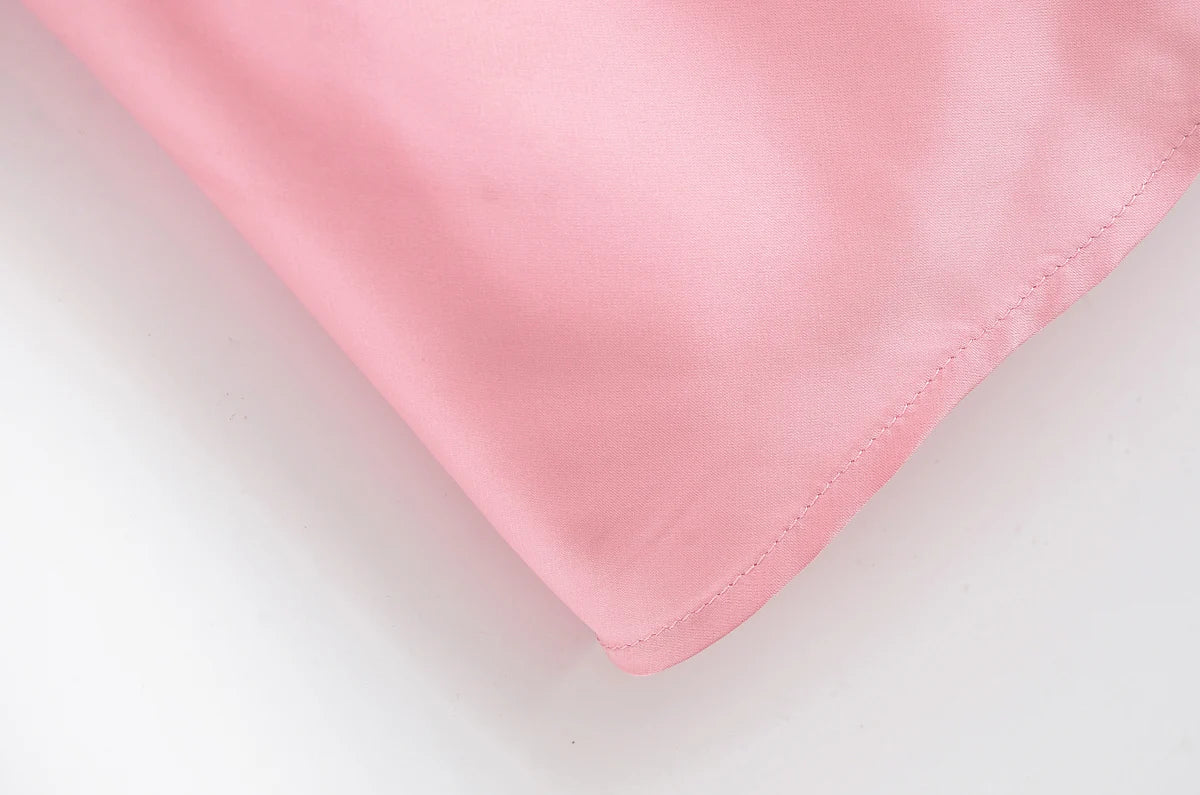KONDALA Elegant Pleated Satin Dress Women Side Fold Pleated Suspender Long Dress 2025 Summer High Street Dating Lady Dress