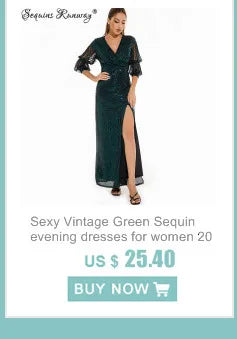 Sexy vintage Maxi Sequin cocktail Dress bridesmaid Prom Dresses for Women Casual Party Long sleeve club Bodycon Dress vestidos