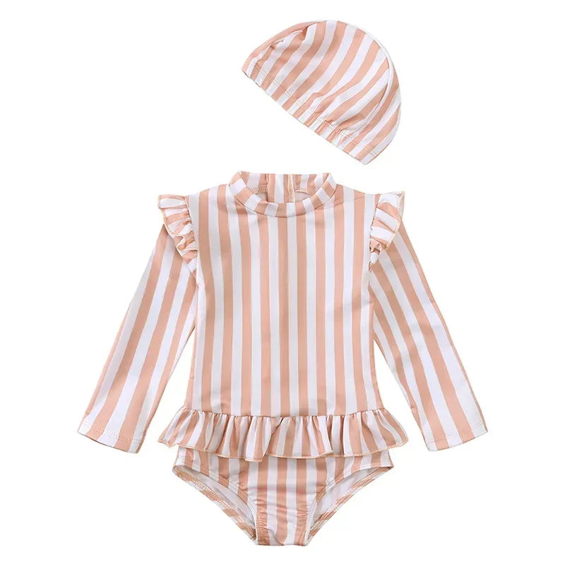 2026 Summer Kids Girls Swim Wears Baby Girl Set Beach Seaside Clothes 9M-8T Sister Swimming Suits Fashion Sunbeach Swimsuit